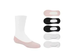 Sof Sole Girls Solid Liner Socks 5 Pairs - Assorted
